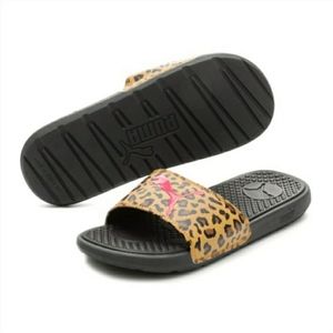 5 PUMA Leopard & Pink Women's Slides